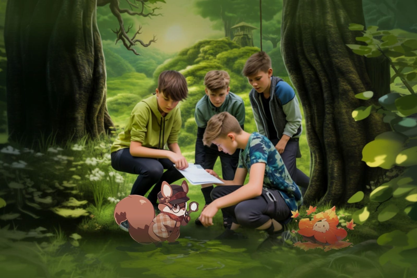 Questies: Detektiv-Kindergeburtstag-Abenteuer trifft Outdoor Escape Game, Bild 1