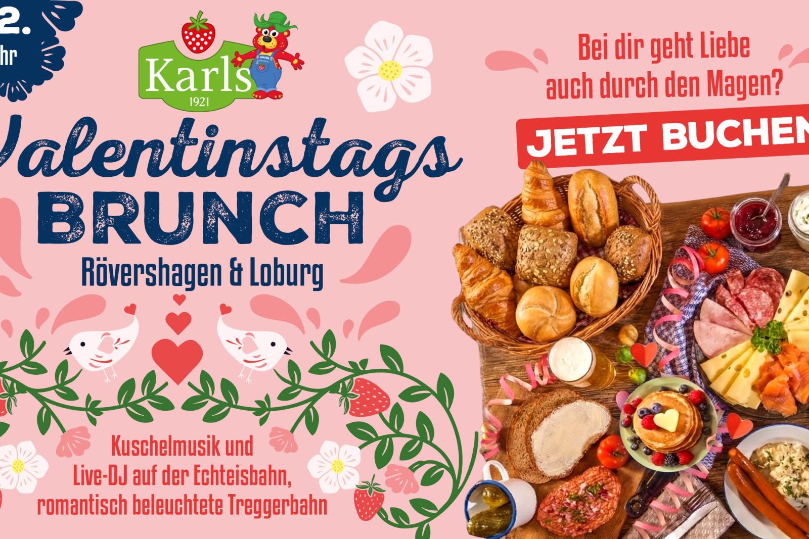 Valentinstagsbrunch bei Karls in Rövershagen – liebevoll genießen 💕, Bild 1